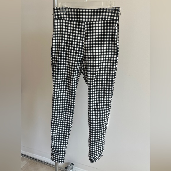 Atlein Womens Black Check Pants